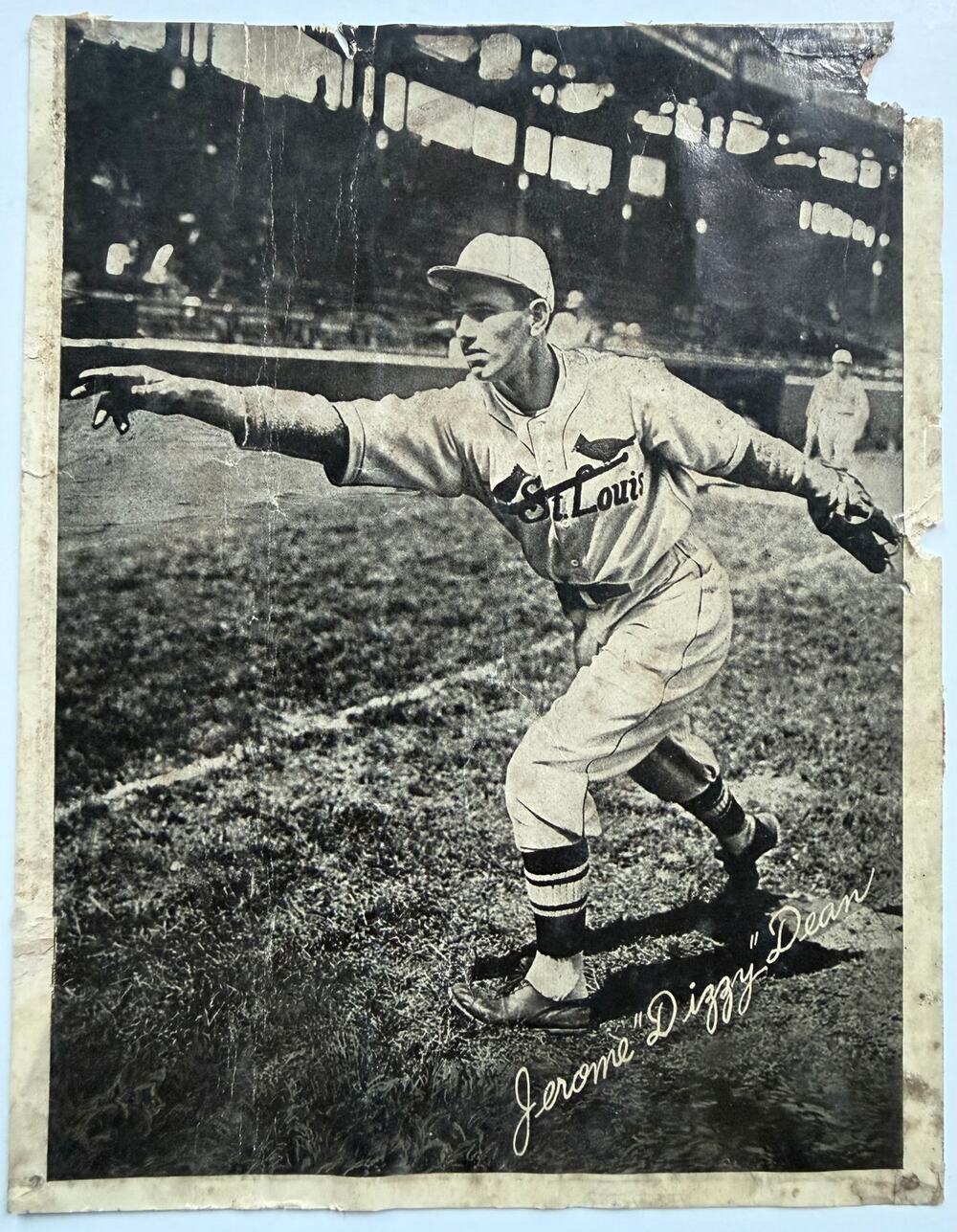 1936 National Chicle R311 Dizzy Dean Photo St. Louis Cardinals, Gashouse Gang